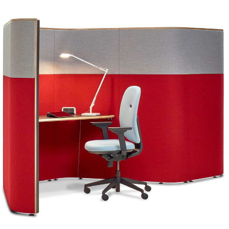 Bee acoustic office desks pod