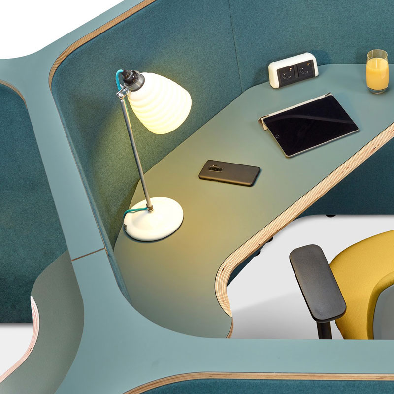 Bee acoustic office desk pod