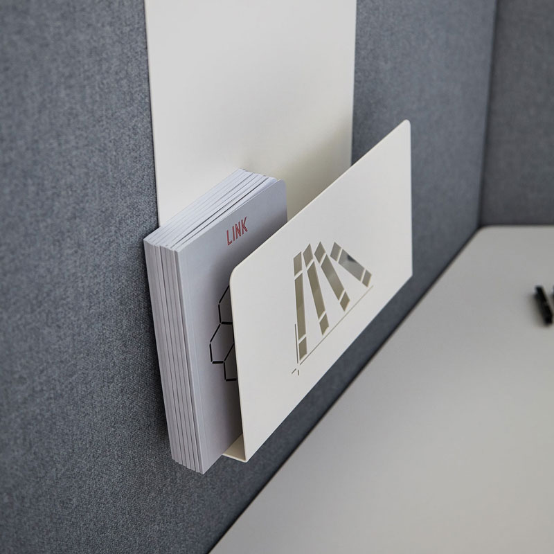 Link acoustic office screens holder