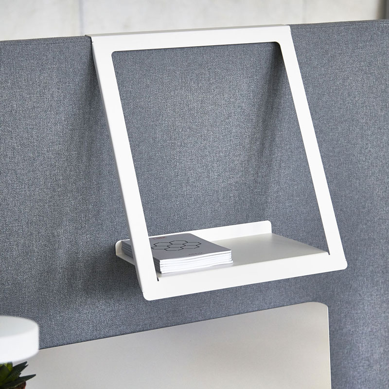 Link acoustic office screens shelf