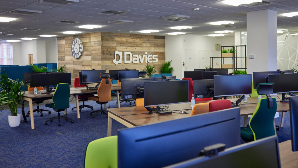 Davies Group new Norwich office desks