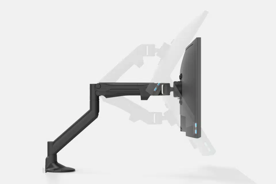 Monitor arms for office desk.