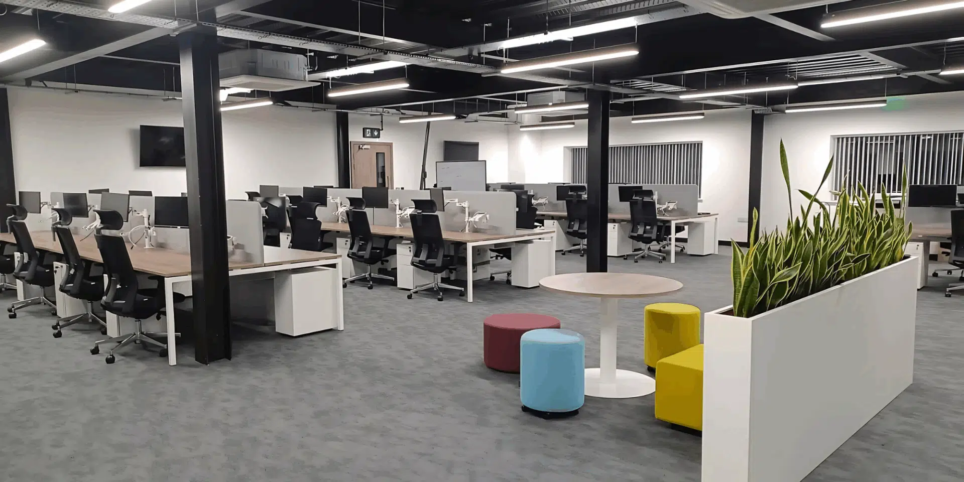 Coffee tables in the office.