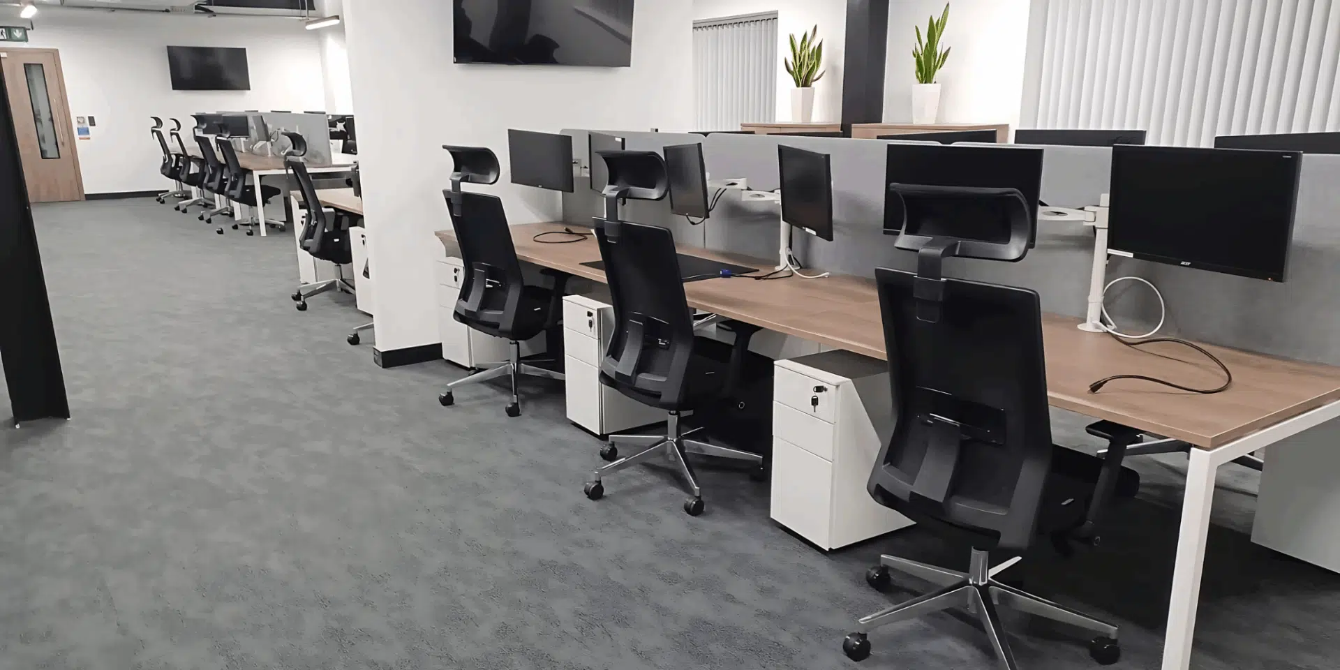 An office room with chairs.