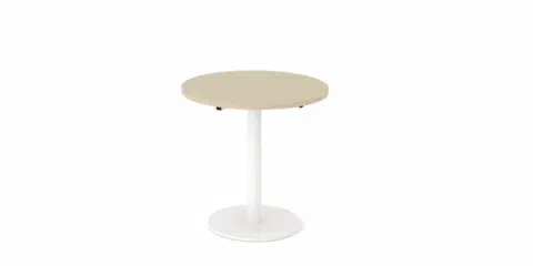 An occasion table with wood top.