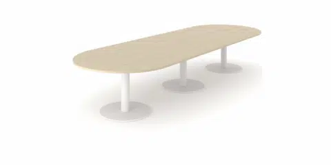 An occasion table with wood top.