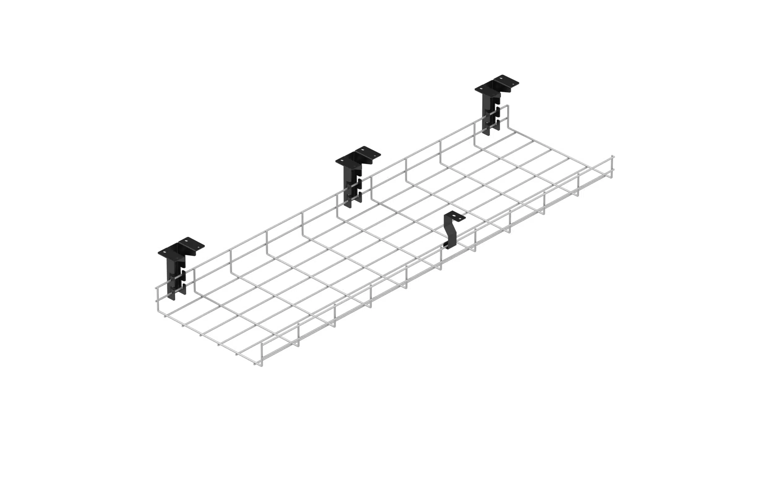 Galvanised steel wire cable management basket,