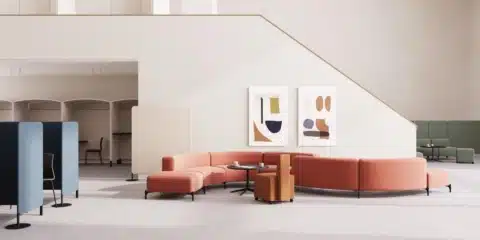 Ocee & Four Design FourPeople modular office sofa and collaborative furniture.