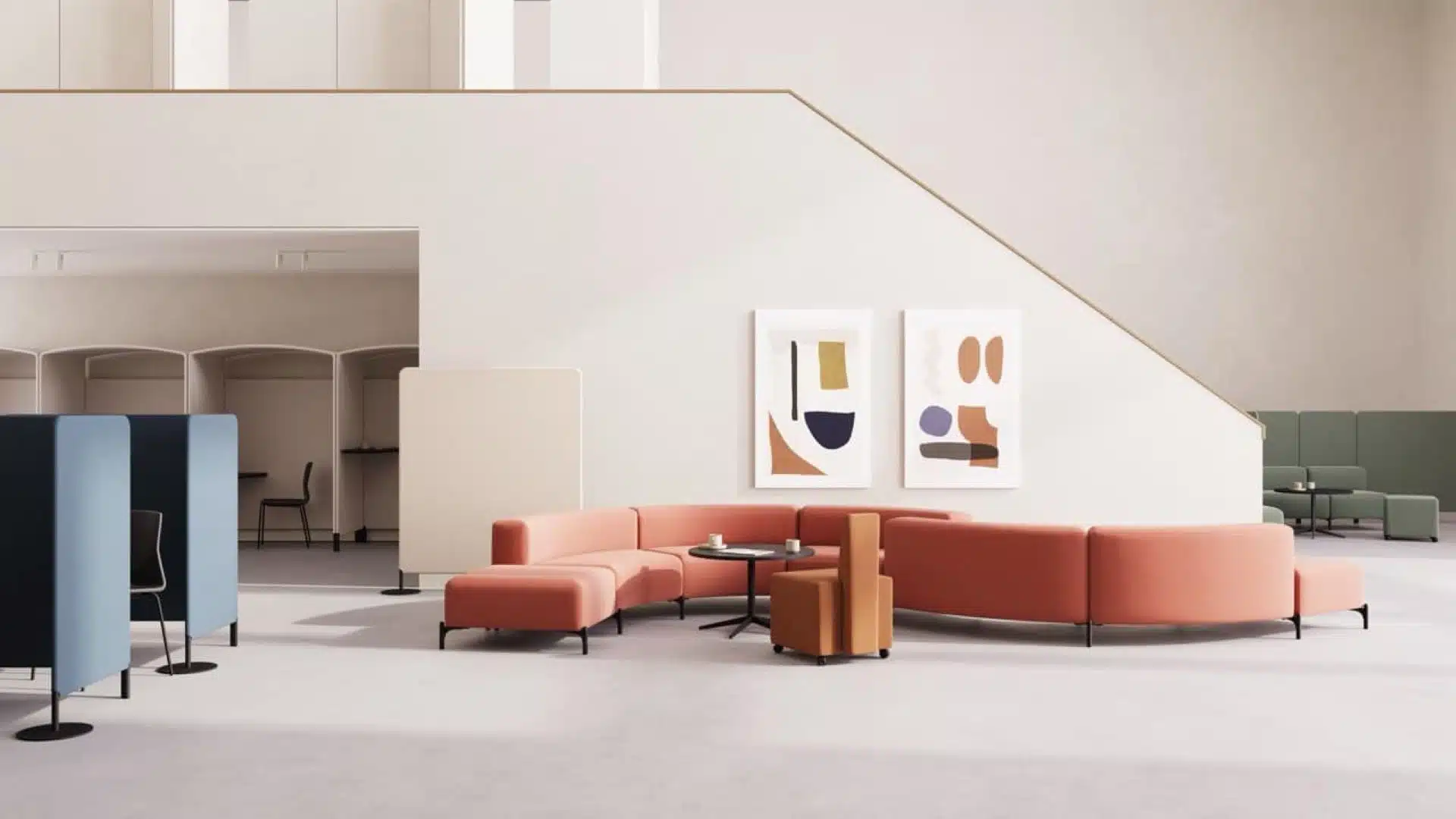Ocee & Four Design FourPeople modular office sofa and collaborative furniture.