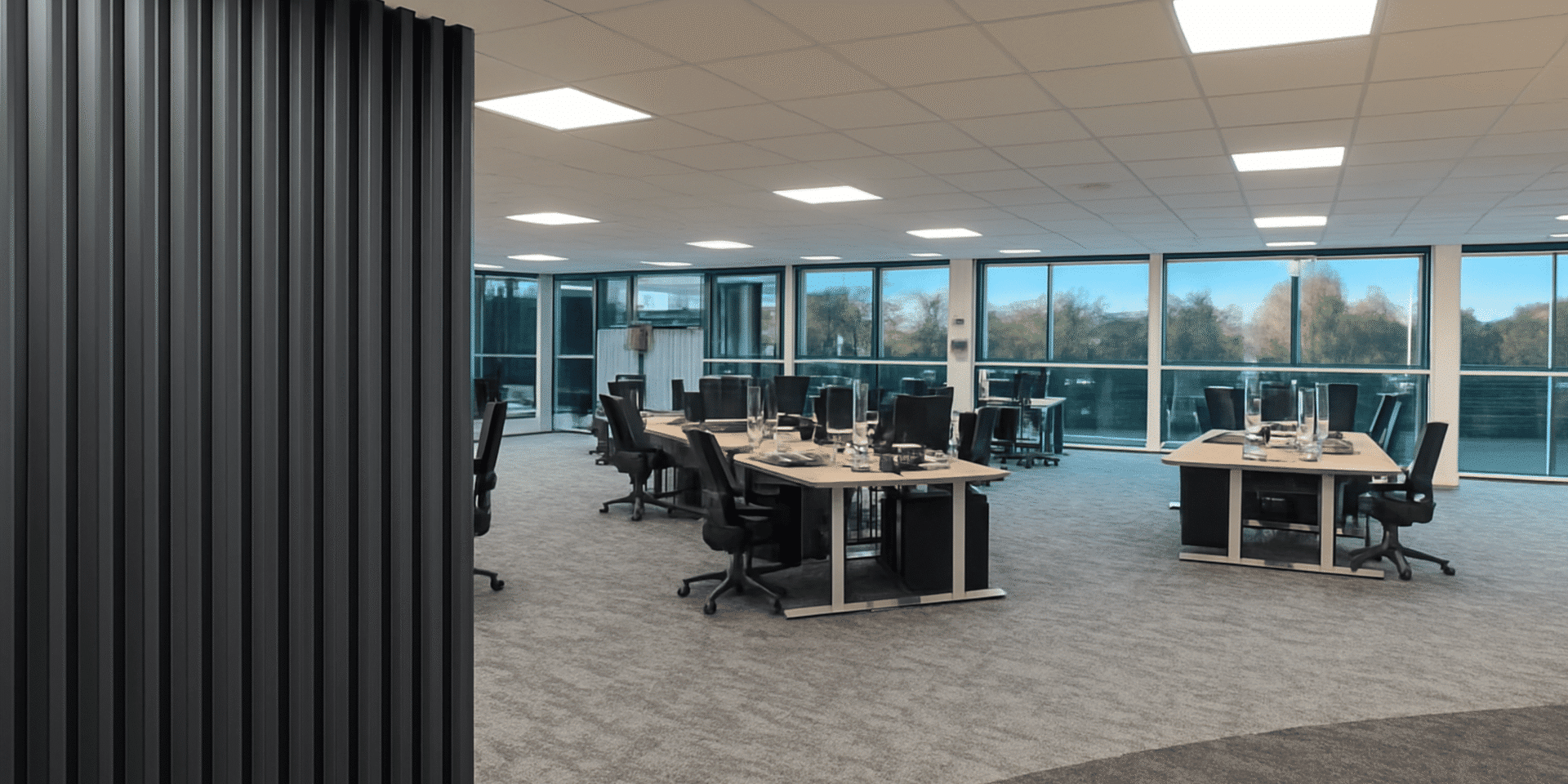 A detailed view of the new workstation setup at MSC Ipswich.