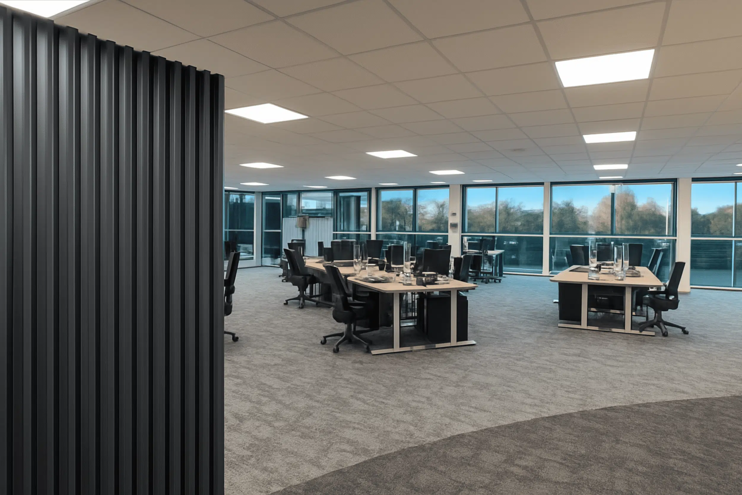A detailed view of the new workstation setup at MSC Ipswich.