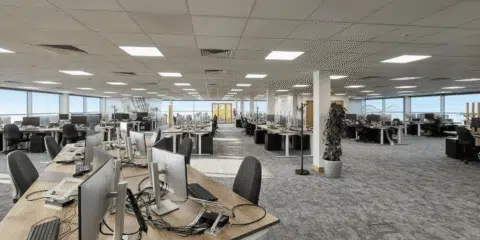 A detailed view of the new workstation setup at MSC Ipswich.