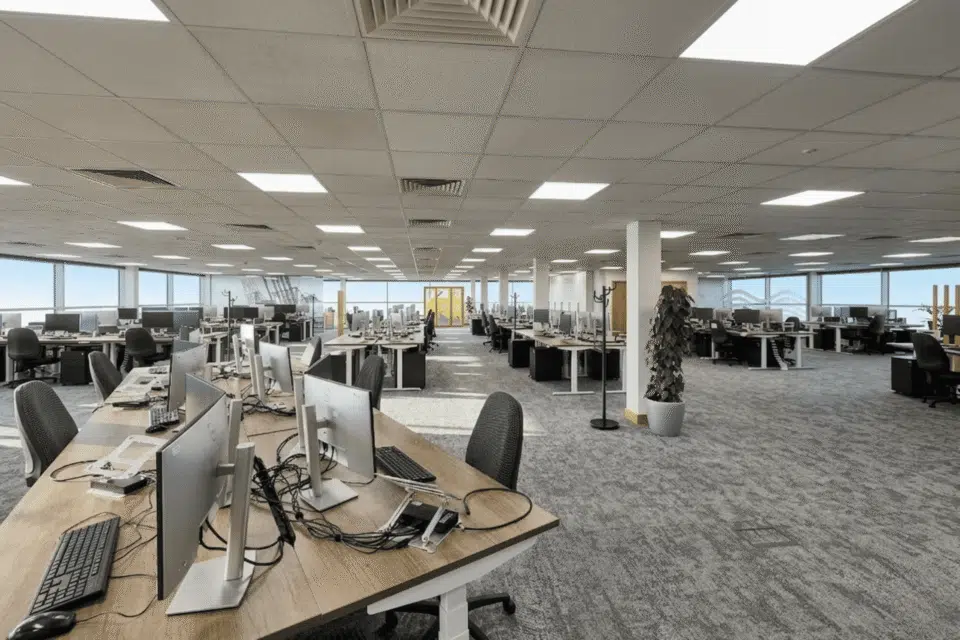 A detailed view of the new workstation setup at MSC Ipswich.
