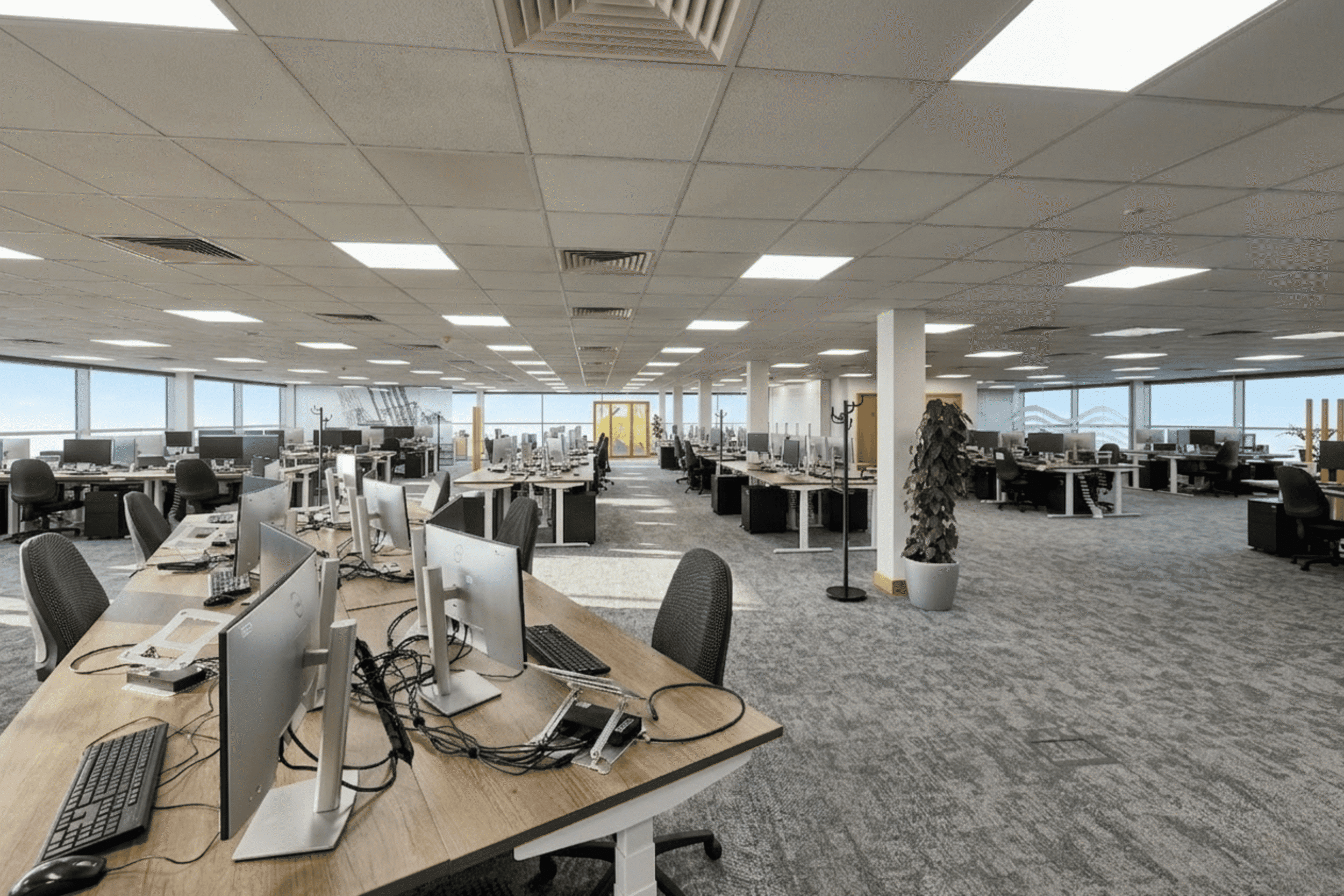 A detailed view of the new workstation setup at MSC Ipswich.